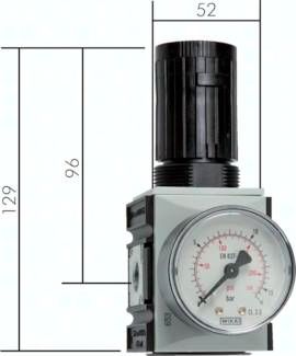 FUTURA Druckregler,G 1/4" 0,5 - 8bar Standard