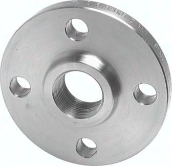 Gewindeflansch DN40/PN40, DIN 2567, Rp 1 1/2", Stahl verzinkt