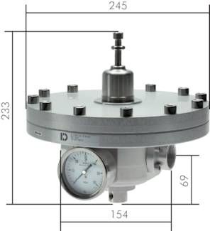 Präzisions-Druckregler G 1", 10 - 120 mbar