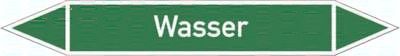 Rohrleitungskennzeichnung, 5er, 15 x 100, Wasser