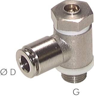 Drosselrückschlagventil G 3/8"-10mm, zuluftregelnd (Sonderausführung)